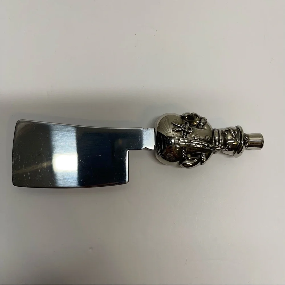 Wallace Silversmiths Silver Plated Holiday Snowman Cheese/ Butter Spreader